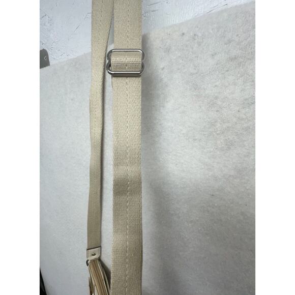 COACH‎ SWING PACK SIGNATURE STRIPE CROSSBODY WHITE KHAKI - Picture 5 of 12